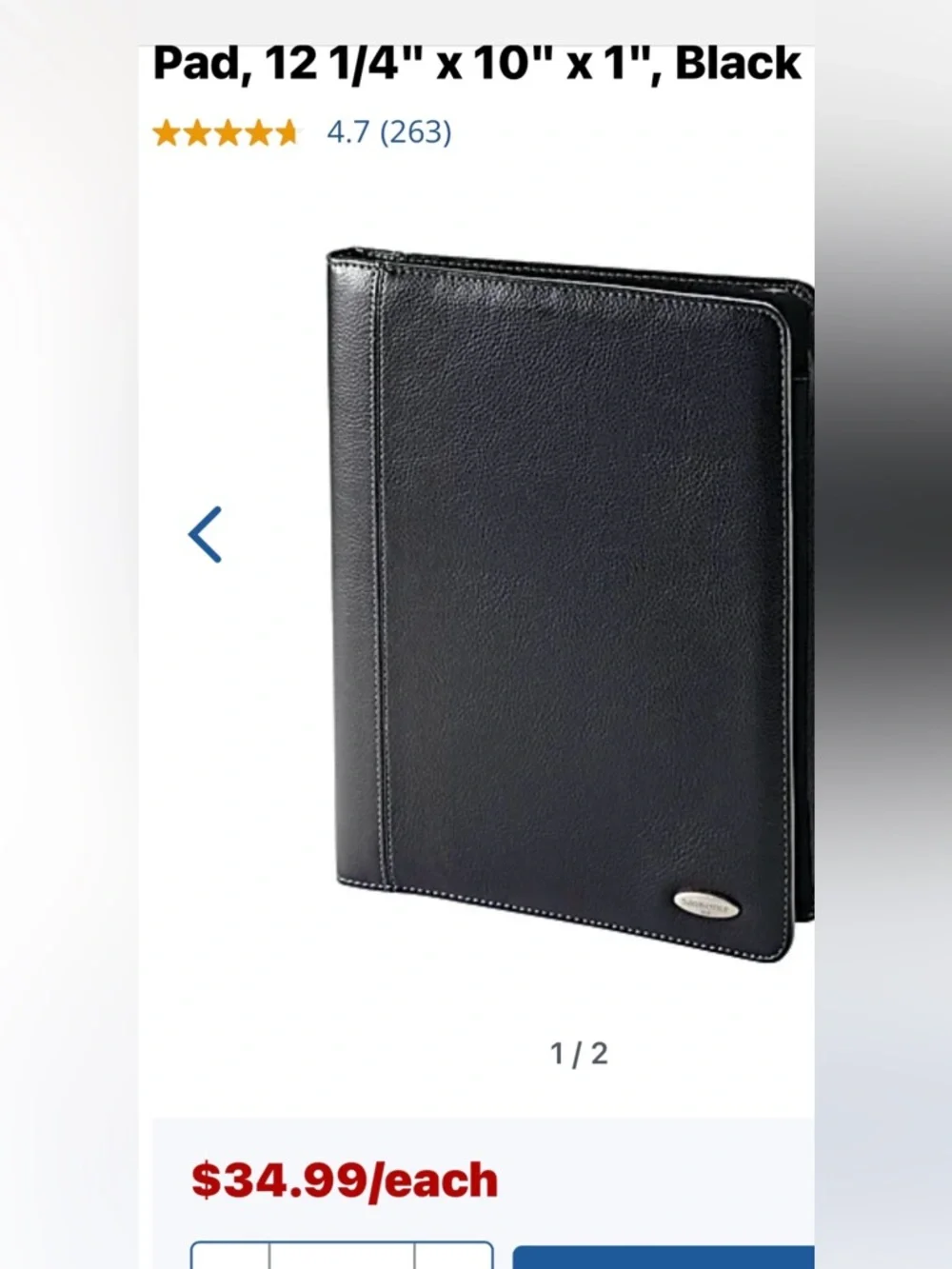 Samsonite Black Bi-Fold Writing Pad Trio